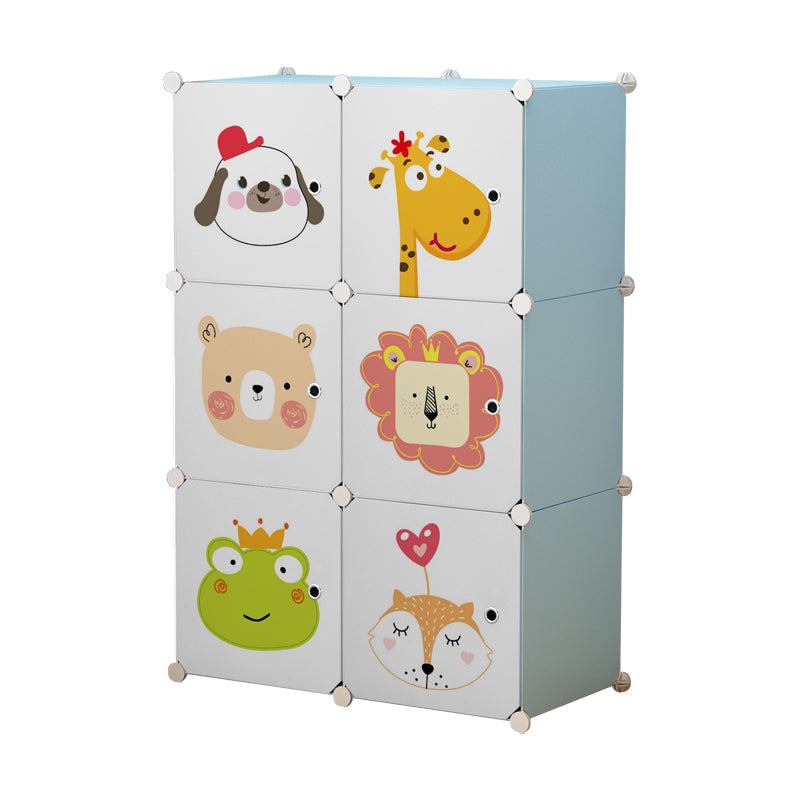 Dulap Modular cu 6 Rafturi AT PERFORMANCE® cu Animăluțe pentru Copii 🦁🐶🐻🐿️🐸🦒 Imagine principală a produsului