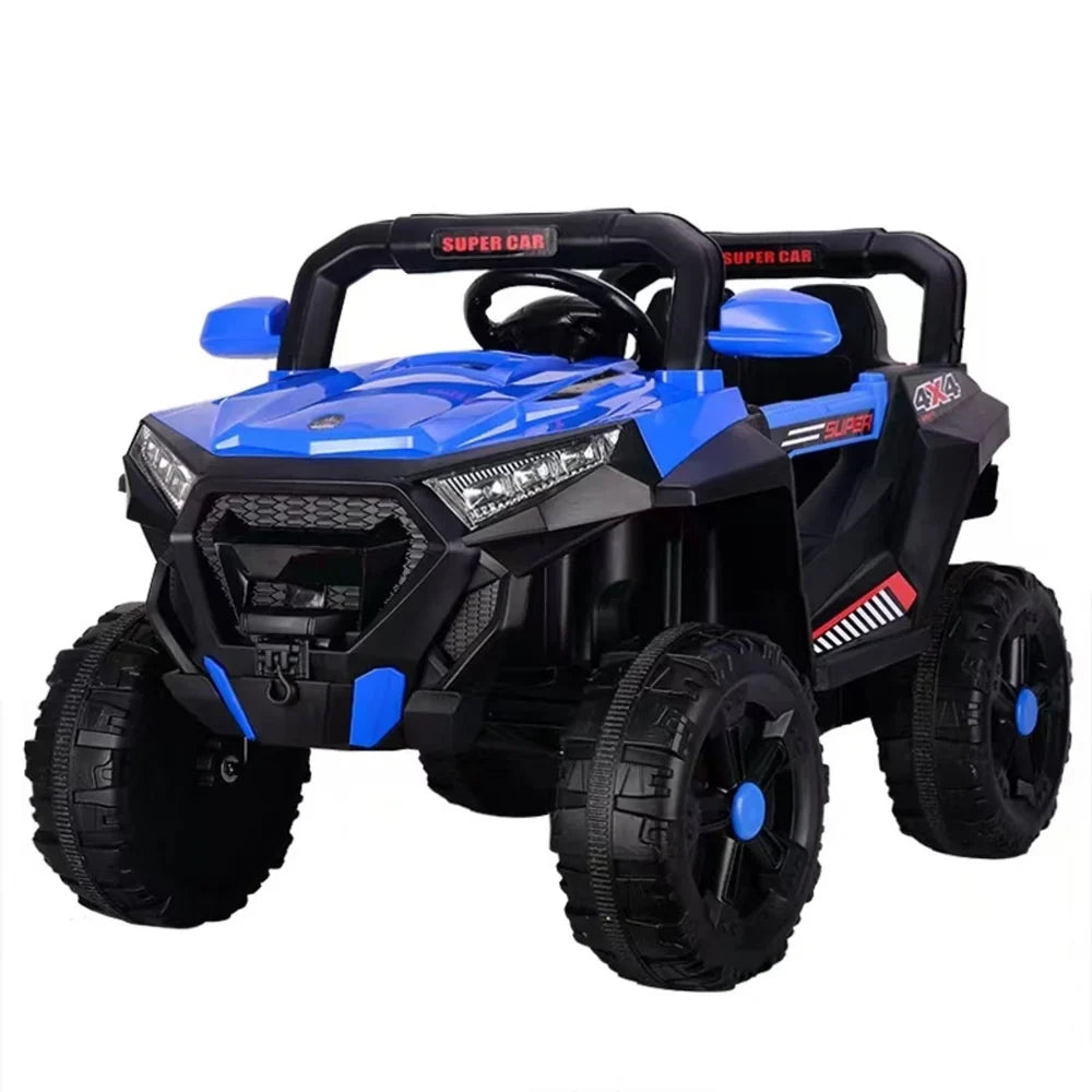 Mașină Electrică KIDOO pentru Copii 4x4 cu Telecomandă 2.4G, 12V, 2 Motoare 380, Faruri LED, Centură de Siguranță, Suspensie, MP3 Imagine principală a produsului