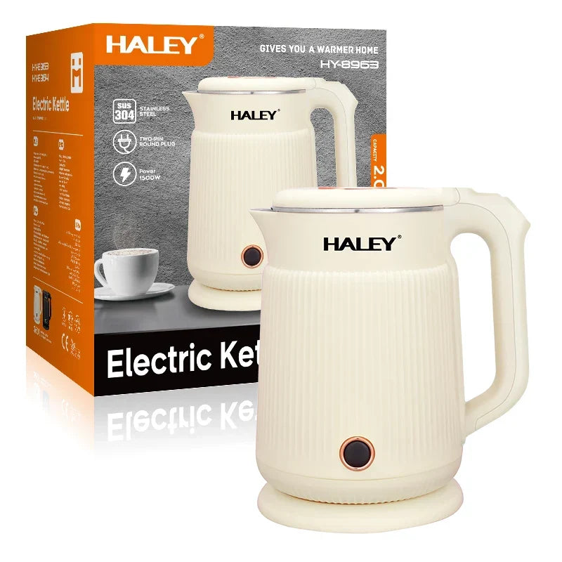 Fierbător Electric HALEY HY-8963, 2L, 1500W, Design Modern Imagine principală a produsului