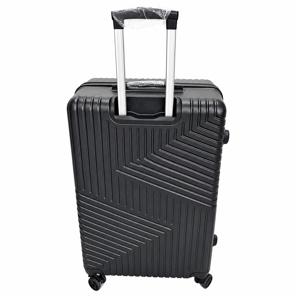 Set 3 Valize de Voiaj ABS, Mare 73 cm + Medie 65 cm + Cabină 55 cm, Roți Duble 360°, Mâner Telescopic, Carcasă Rigidă Rezistentă
