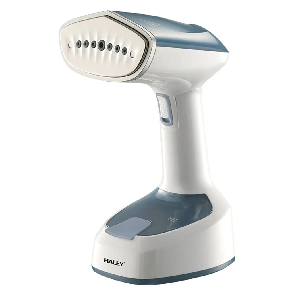 Aparat de Călcat Vertical cu Aburi HALEY HY-329, 1600W, Rezervor 200 ml, Talpă din Inox, Încălzire Rapidă, Pliabil, Alb/Albastru Imagine secundară a produsului