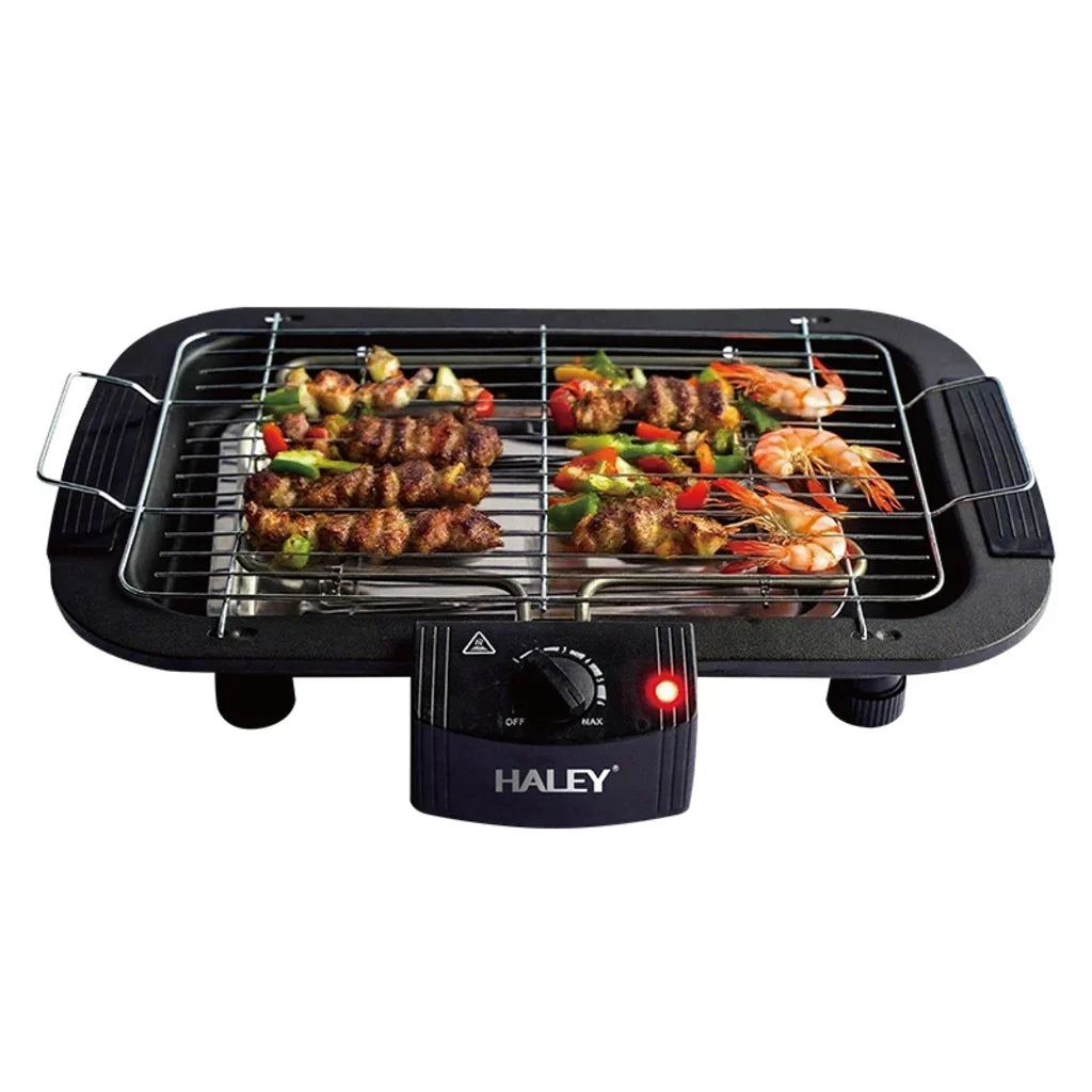 Grătar Electric HALEY HY-8611, 2000W, Grill de Masă cu Temperatură Reglabilă, Grătar Detașabil, Încălzire Rapidă, Suprafață Antiaderentă, Negru Imagine secundară a produsului