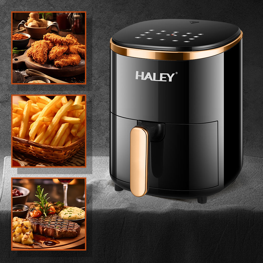 Friteuză cu Aer Cald Haley 6L – Eleganță și Gătit Inteligent în Bucătăria Ta