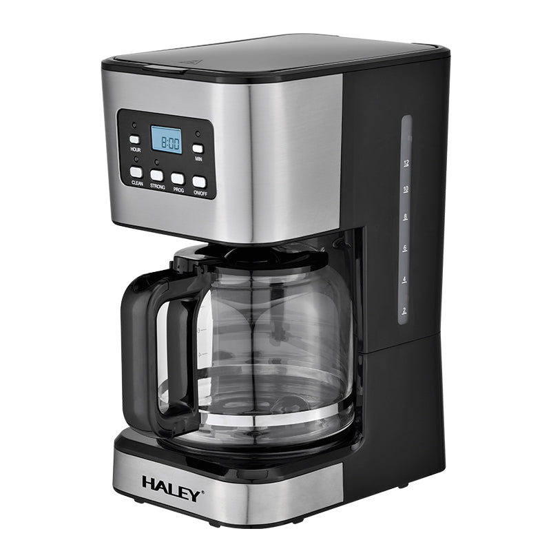 Aparat de Cafea HALEY 950W, 1.5L, LED Display, Anti-Drip, Brewing Inteligent, Inox, Control Temperatură Precis Imagine secundară a produsului