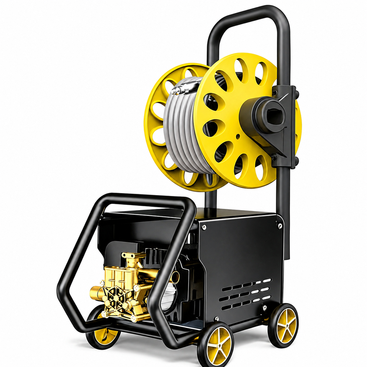Spălător cu Înaltă Presiune AT PERFORMANCE® AT-2091, cu Tambur pentru Furtun, Pulverizator pentru Spumă și Kit Complet de Accesorii Imagine principală a produsului