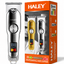Mașină Profesională de Tuns și Contur HALEY HY-4518/HY-4519, Acumulator 500mAh, Autonomie 60 Min, Display LED, 4 Piepteni 1.5–6 mm, Încărcare USB