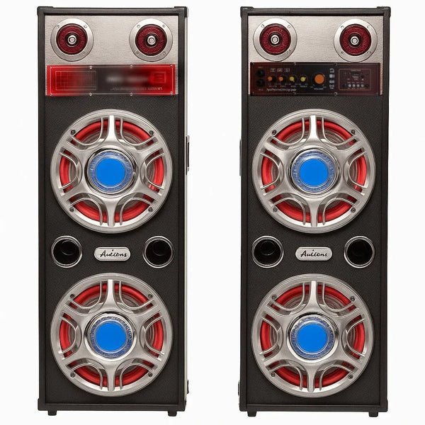 Boxe Audio Profesionale Ailiang ATP813-DT 1500W cu Bluetooth, Karaoke, LED Bass și Telecomand