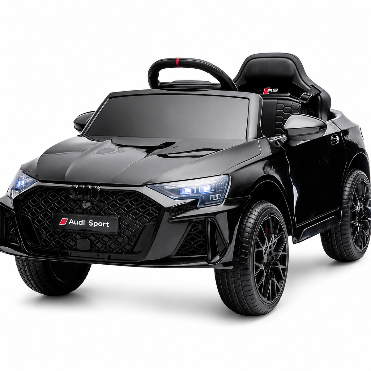 Mașinuță Electrică Pentru Copii KIDOO Audi RS 3 Sportback 2025, Licență Oficială Audi, 12V 4.5Ah, Telecomandă 2.4G, 3 Viteze, Bluetooth, USB, Lumini LED, Alb Imagine principală a produsului