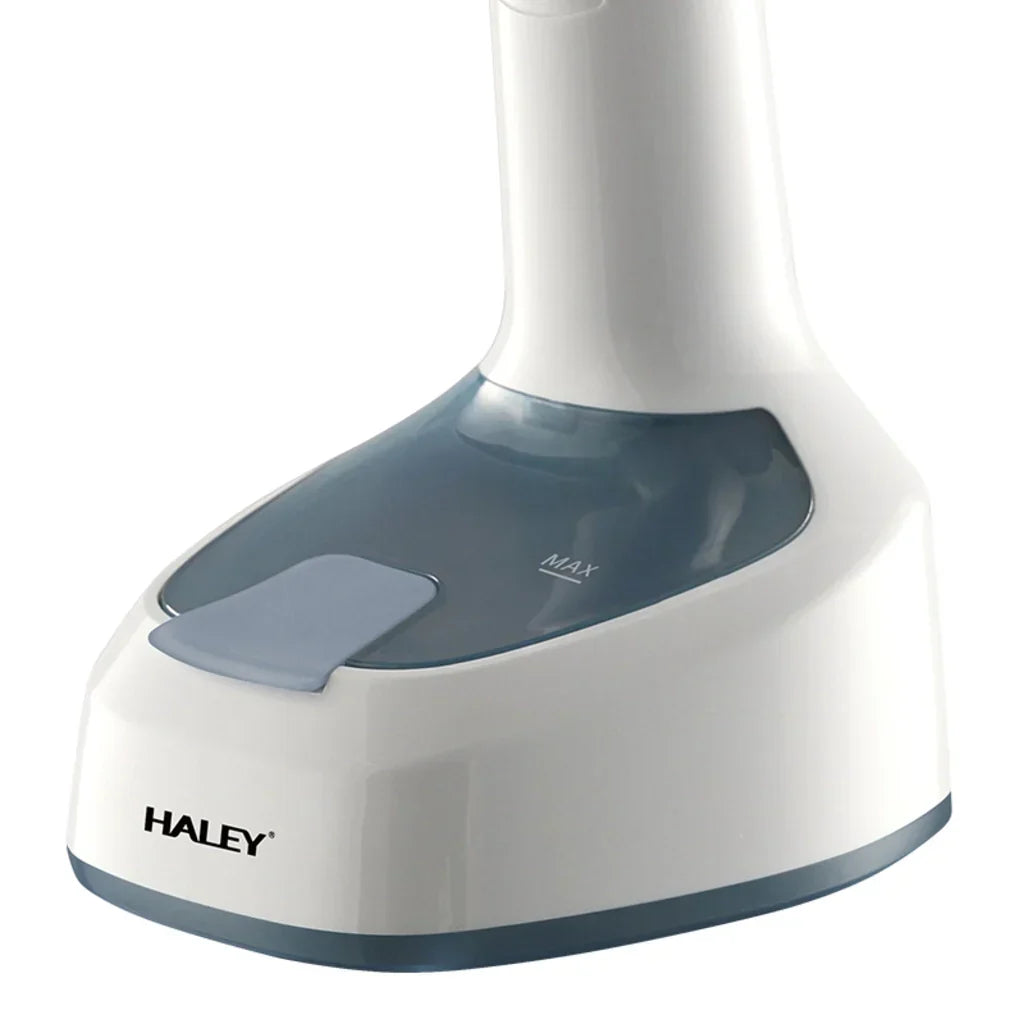 Aparat de Călcat Vertical cu Aburi HALEY HY-329, 1600W, Rezervor 200 ml, Talpă din Inox, Încălzire Rapidă, Pliabil, Alb/Albastru