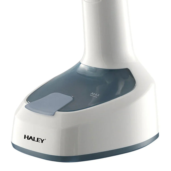 Aparat de Călcat Vertical cu Aburi HALEY HY-329, 1600W, Rezervor 200 ml, Talpă din Inox, Încălzire Rapidă, Pliabil, Alb/Albastru