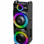 Boxă Karaoke Portabilă AT PERFORMANCE® 2250W PMPO, 2 x 15", Bluetooth, RGB LED, 2 Microfoane Wireless