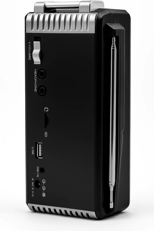 Radio Portabil AM/FM/SW cu MP3, USB, SD, Lanternă și AUX-IN
