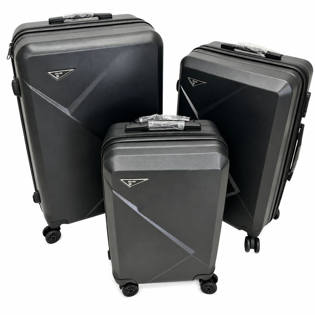 Set 3 Valize de Voiaj ABS, Mare 73 cm + Medie 65 cm + Cabină 55 cm, Roți Duble 360°, Mâner Telescopic, Carcasă Rigidă Rezistentă (Copie) Imagine principală a produsului