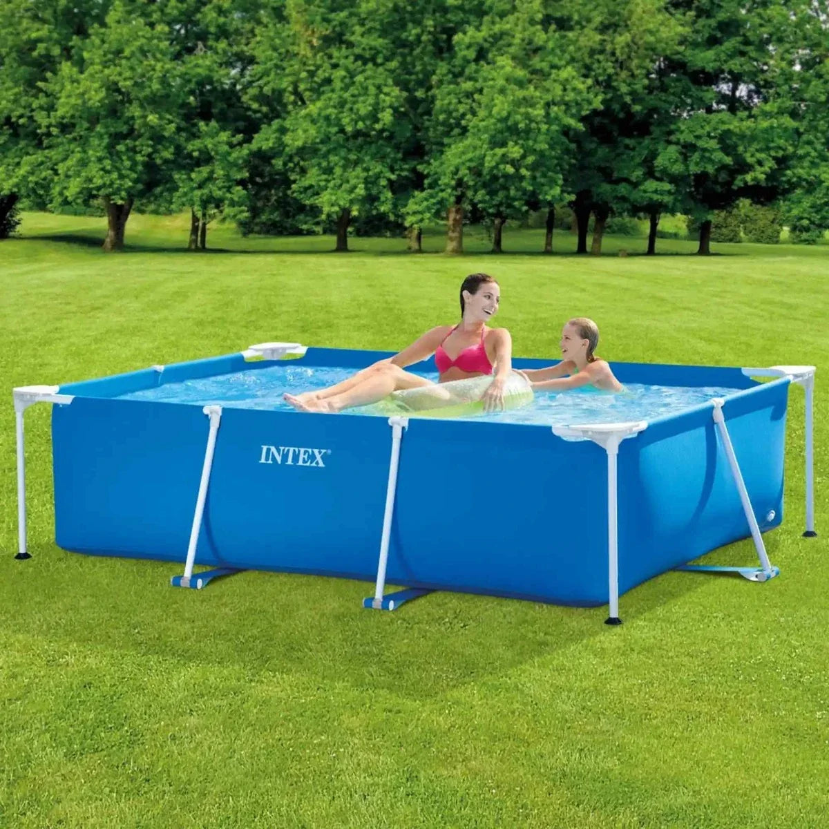 Piscină cu Cadru Metalic Intex Pro Max, Dreptunghiulară, 220 x 150 x 42 cm, 1.662 L, Albastru Imagine secundară a produsului