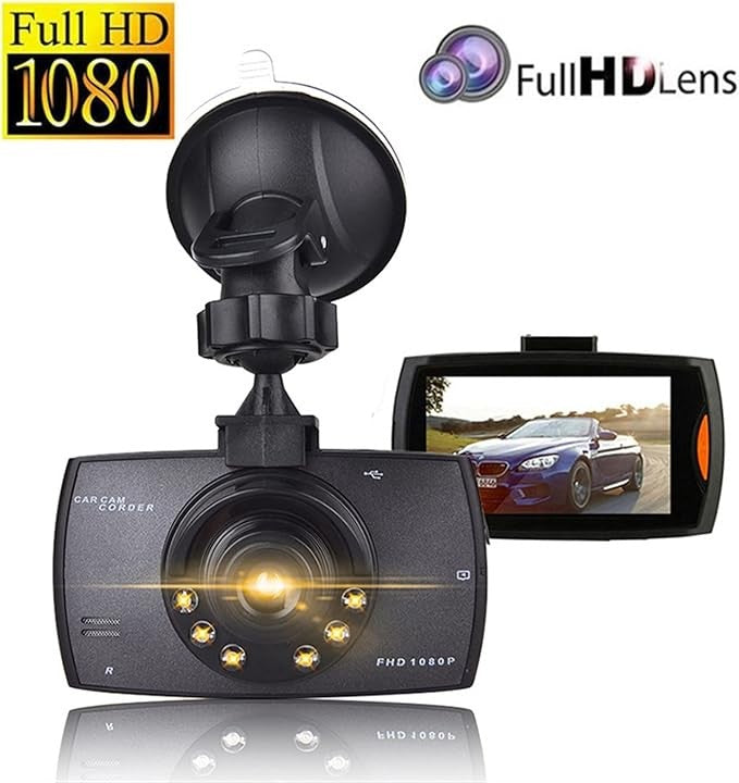 Cameră Auto DVR AT PERFORMANCE® 360° Full HD 1080P, Viziune Nocturnă, G-Sensor, Loop Recording, Mini Dash Cam cu Detecție Mișcare – Fără Card Imagine secundară a produsului
