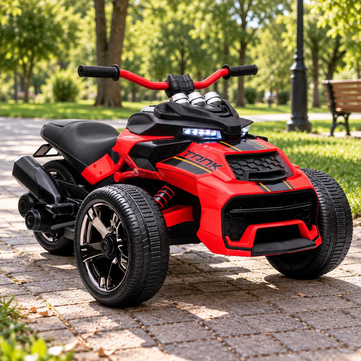 ATV Electric pentru Copii KIDOO®, 12V, Telecomandă Parentală cu Frână, 3 Trepte de Viteză, 3–7 km/h, Lumini, Sarcină Max. 30 kg Imagine secundară a produsului