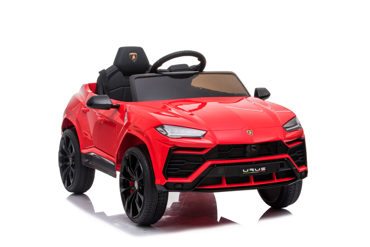 Mașinuță electrică Lamborghini Urus oficial licentiata, KIDOO, 37–96 luni, 12V 4.5Ah, 2 motoare 25W, telecomandă 2.4G, volan multifuncțional cu muzică, MP3, USB, TF, FM Radio, 105×65×52 cm Imagine principală a produsului