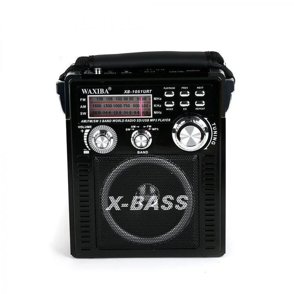 Radio Portabil AM/FM/SW cu Bluetooth, MP3, USB/TF și Lanternă