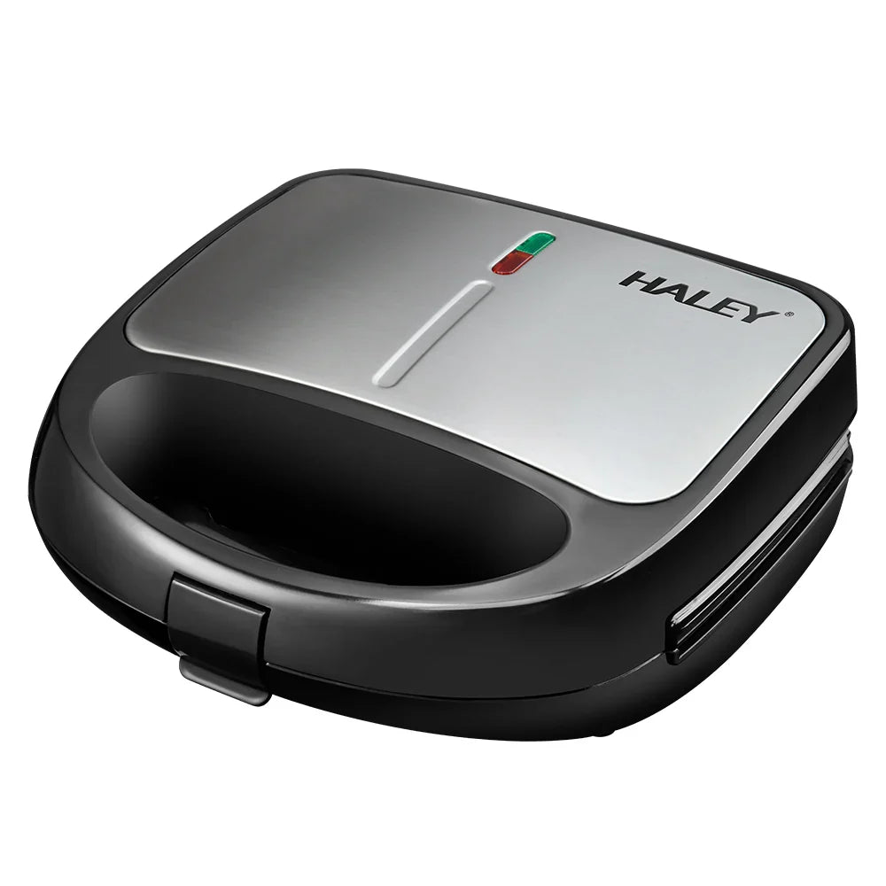 Sandwich Maker 3 în 1 HALEY® HY-1031, Plăci Antiaderente, Grill și Waffle, Design Compact, Negru Imagine secundară a produsului