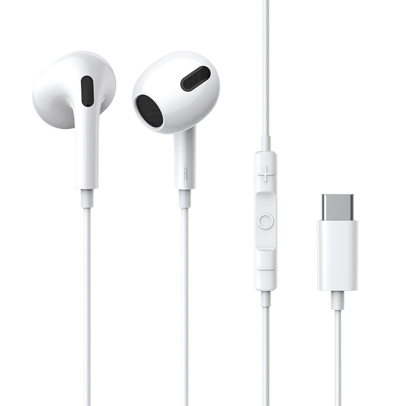 Căști In-Ear cu Microfon și Control Integrat, Conector Type-C, 1.3m – Sunet Hi-Fi, Compatibile Android &amp; Huawei