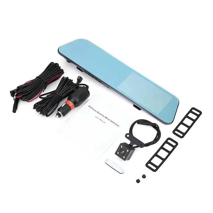 Oglindă Auto DVR AT PERFORMANCE® cu Cameră Față-Spate Full HD 1080P Imagine secundară a produsului