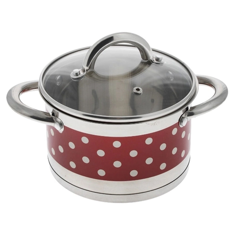 Set de oale cu buline din inox 6 piese, Compatibile cu Toate Sursele de Căldură aragaz si inductie.