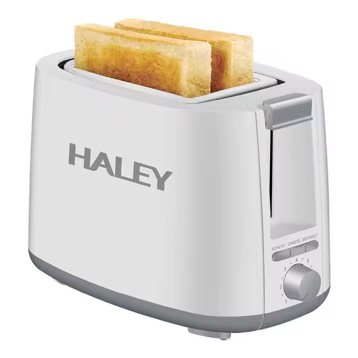 Prajitor de Paine HALEY, 2 Felii, 750W, Automat din Oțel Inoxidabil, Alb Imagine principală a produsului