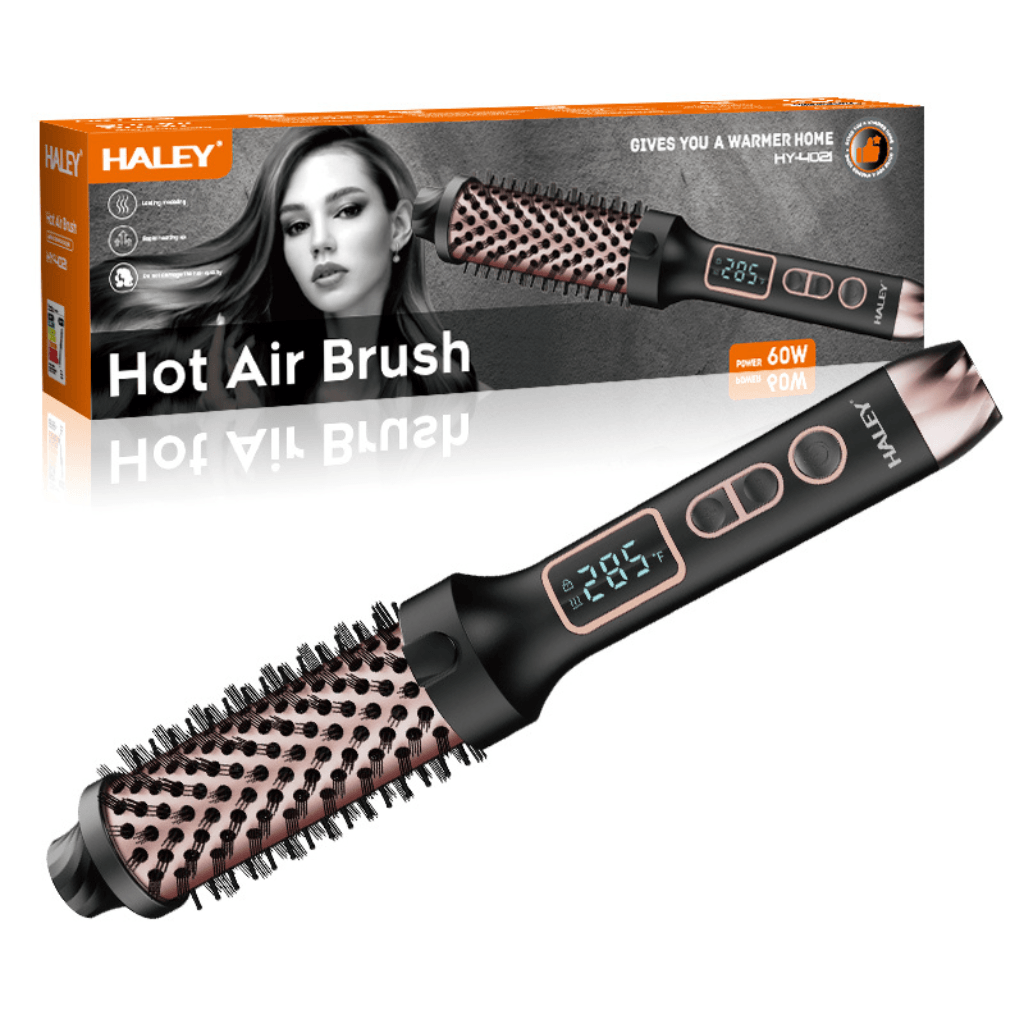 Perie Cu Aer Cald HALEY HY-4021,  60W, 38 mm, 390°F, Display Digital, Încălzire Rapidă Imagine principală a produsului