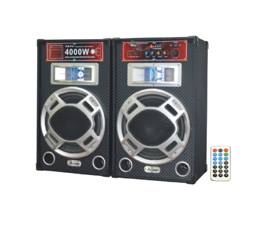 Set Boxe, At Performance, Usb, SD card, radio FM, bluetooth, Telecomanda, Ailiang, Negru Imagine principală a produsului