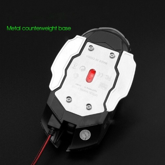 Mouse Gaming Weibo, Cu Fir, At Performance, 7 butoane, 3200 DPI,1 rotita derulare, Optic USB, Cablu, slientios, PC