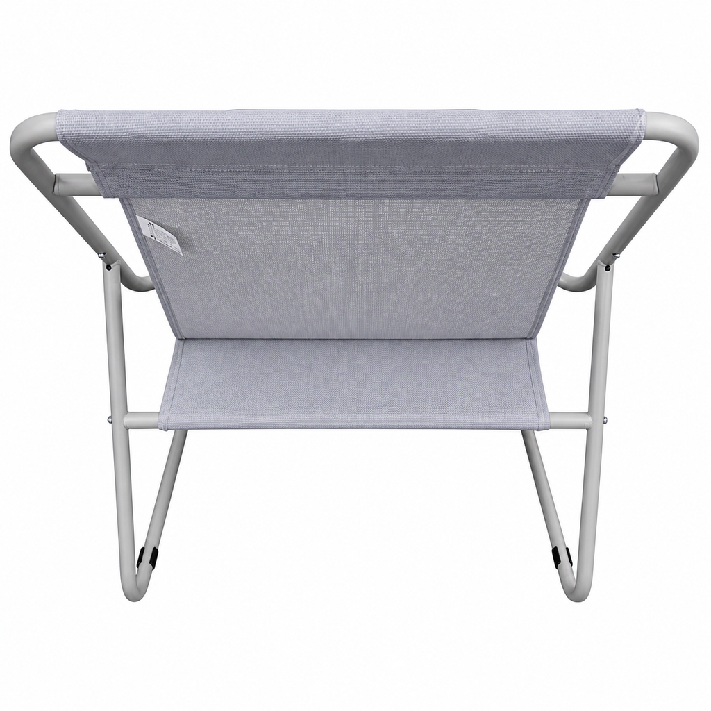 Set Mobilier Grădină AT PERFORMANCE® 4 Piese, Canapea 2 Locuri + 2 Fotolii + Măsuță, Cadru Metalic