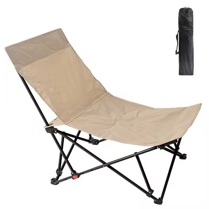 Pachet de 2x Scaun pliabil tip lounge AT PERFORMANCE® – Reclinabil, 4 poziții, reglabil, pentru camping, plajă și pescuit, cu husă de transport – Negru Imagine secundară a produsului