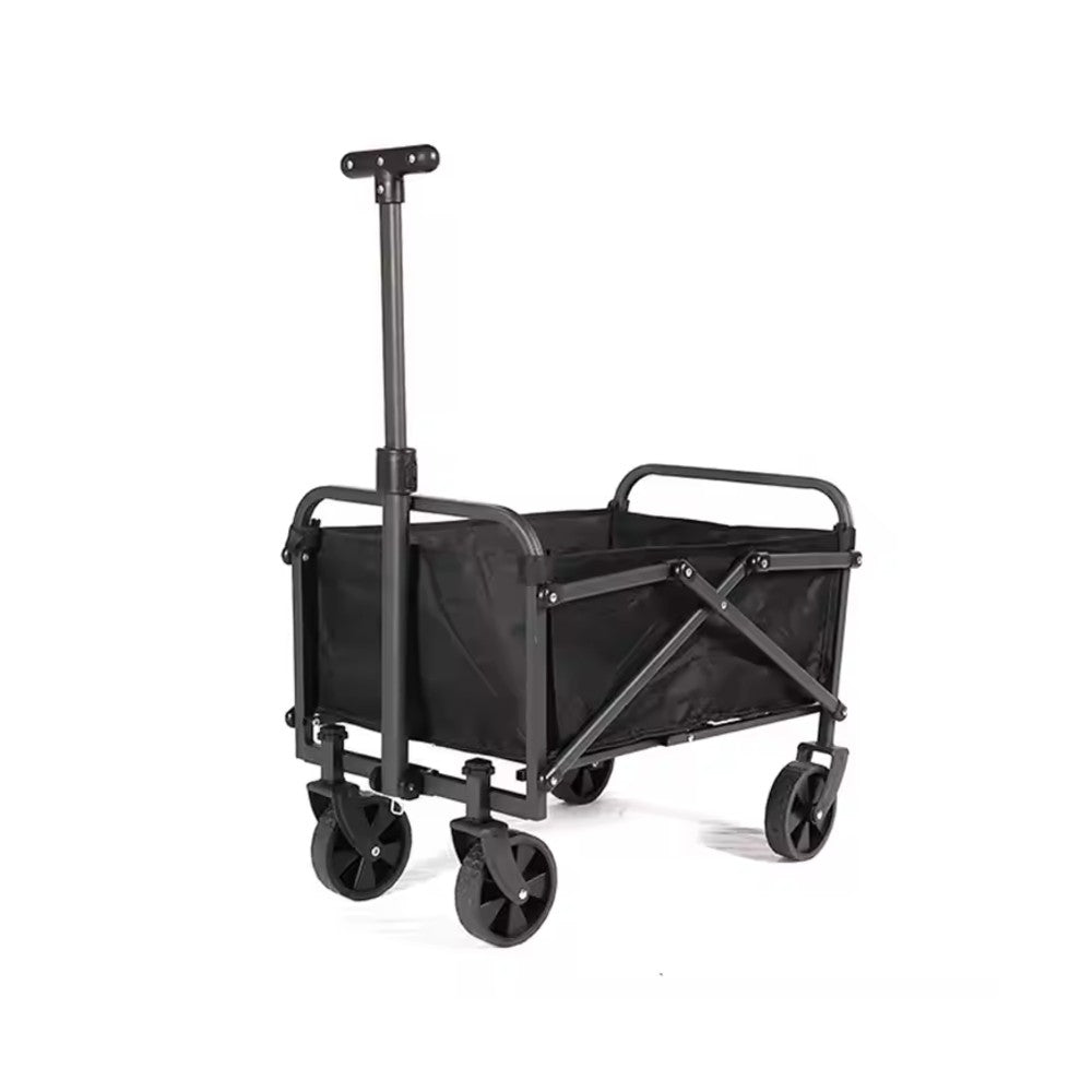 Cărucior Pliabil Transport Marfă AT Performance, Capacitate 100 kg, Manere Ajustabile, 67×46×36 cm, Negru – Ideal pentru Grădină, Camping, Plajă, Shopping Imagine principală a produsului