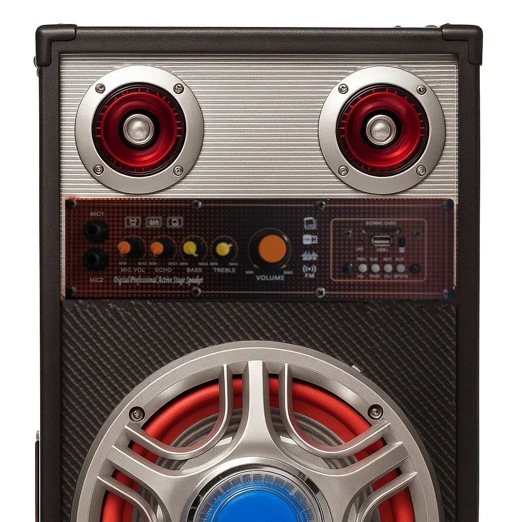 Boxe Audio Profesionale Ailiang ATP813-DT 1500W cu Bluetooth, Karaoke, LED Bass și Telecomand