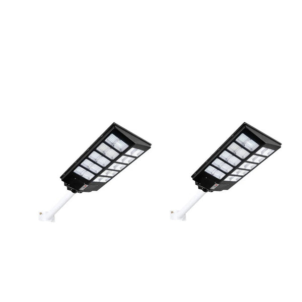 Set 2x Lămpi Solare LED 1000W AT PERFORMANCE® cu Telecomandă și Panou Fotovoltaic – Iluminat Stradal Exterior Autonom