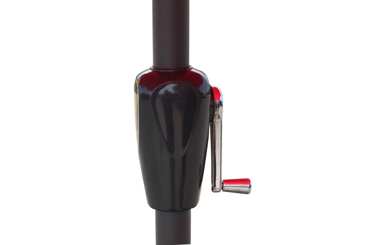 Umbrelă de Grădină 295 cm, Rotundă, Protecție UV, Roșu
