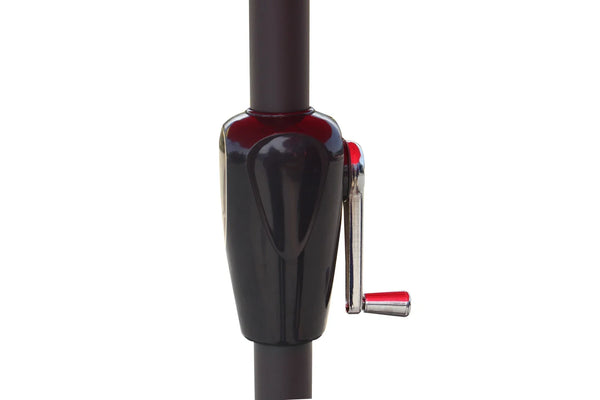 Umbrelă de Grădină 295 cm, Rotundă, Protecție UV, Roșu