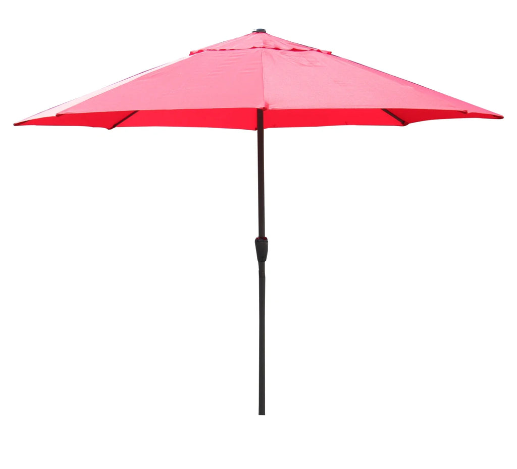 Umbrelă de Grădină 295 cm, Rotundă, Protecție UV, Roșu