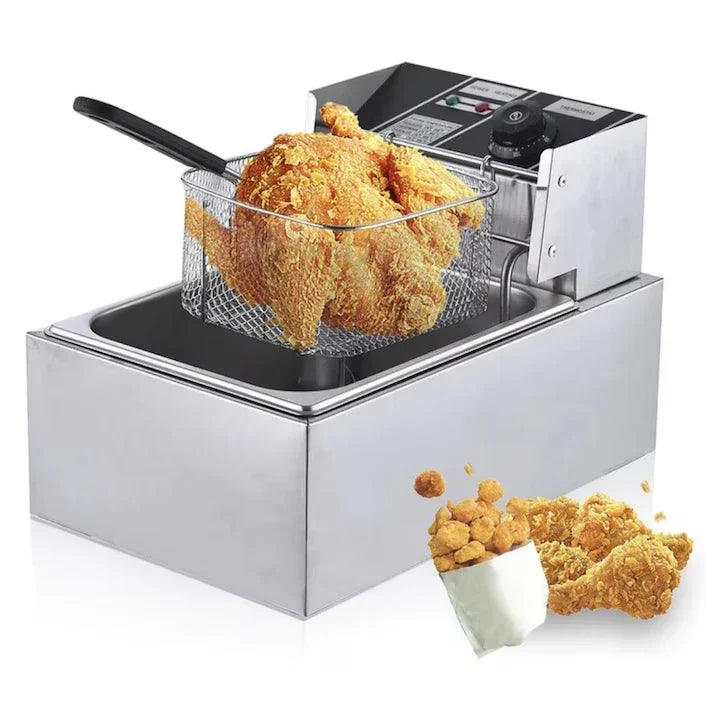 Friteuza Electrică Profesională din Inox – Putere 2500W, 6L Imagine secundară a produsului