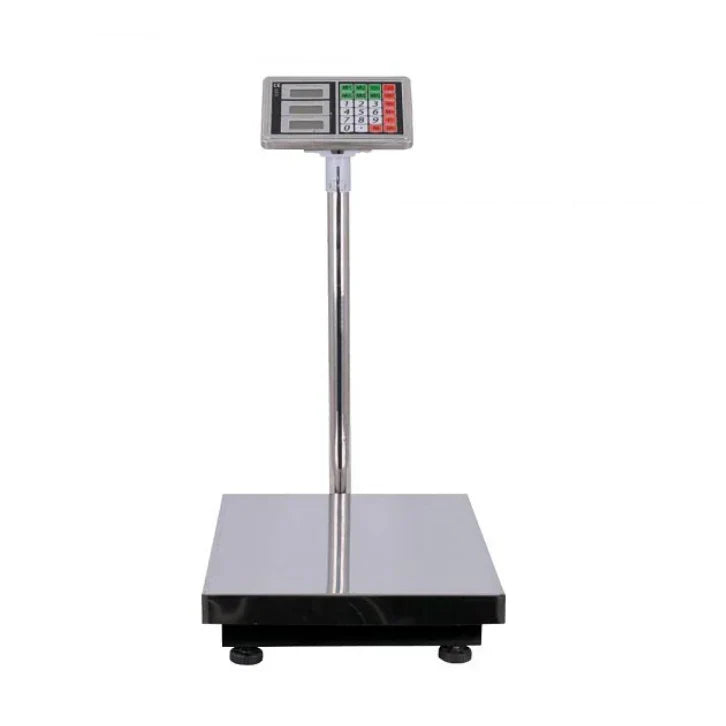 Cantar electronic AT PERFORMANCE, industrial 1000 kg, platforma 60x80 cm, tabla groasa striata, brat Imagine principală a produsului