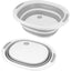 Multifunctional Pliabil Placa de taiere, Castron, Cu Container, 40x31.5x3 cm, Gri, Perfect Pentru Baie, Premium din Silicon