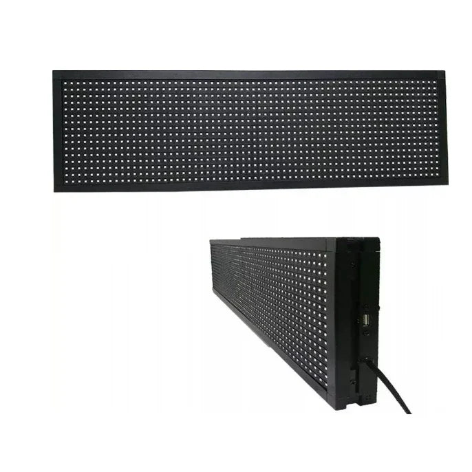 Reclama luminoasa cu LED-uri albe, pentru exterior si interior, 100x40 cm, text personalizabil Imagine secundară a produsului