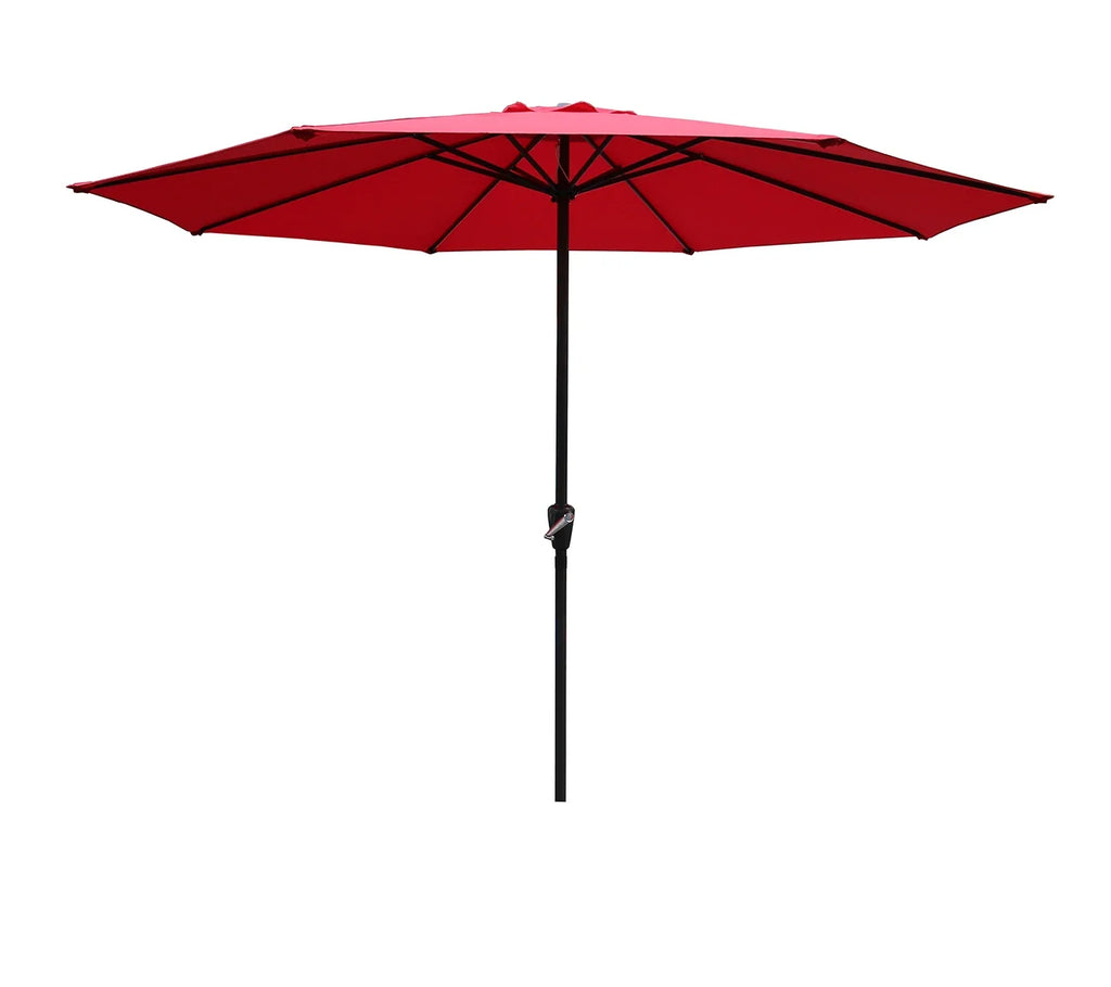 Umbrelă de Grădină 295 cm, Rotundă, Protecție UV, Roșu