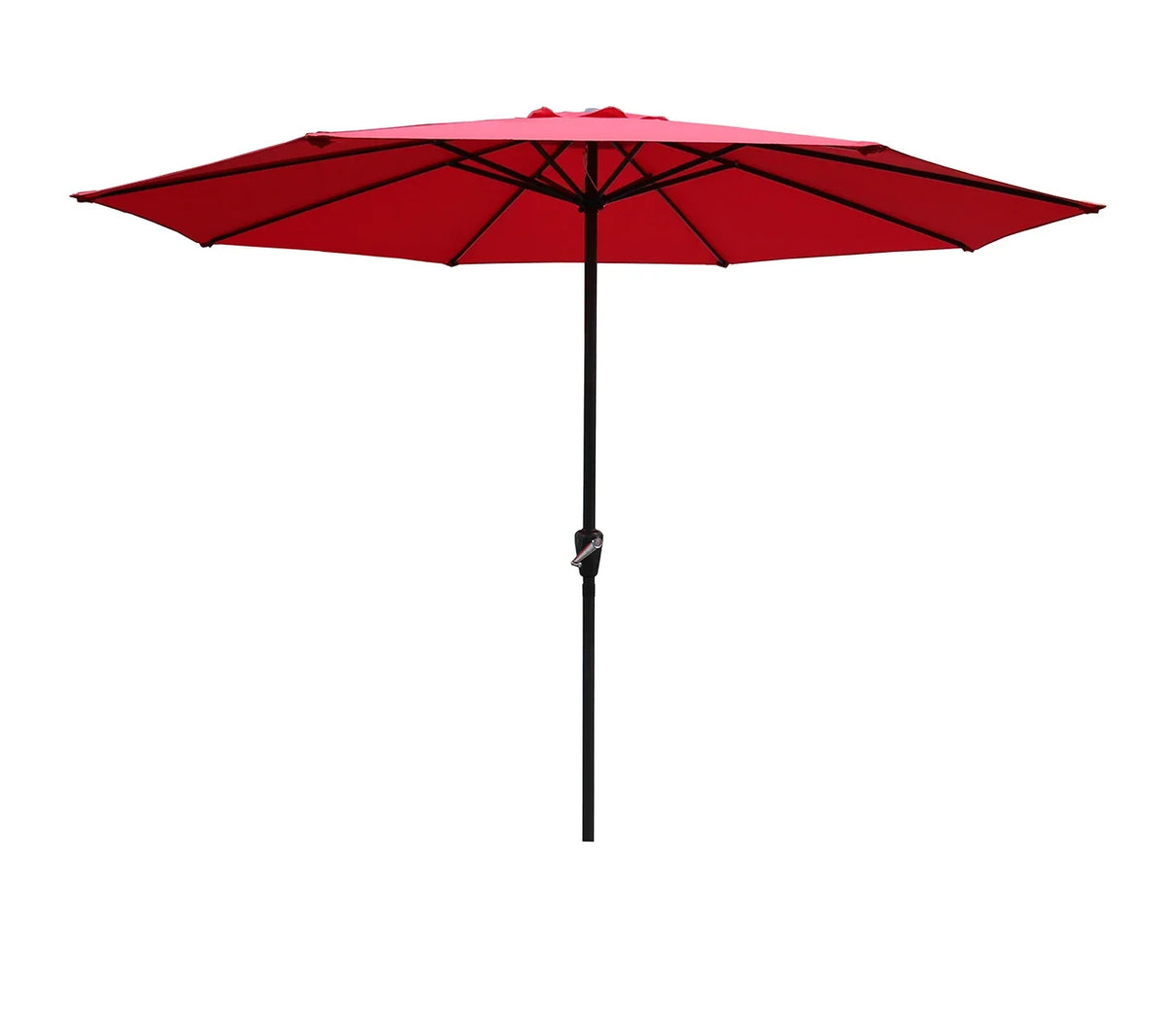 Umbrelă de Grădină 295 cm, Rotundă, Protecție UV, Roșu