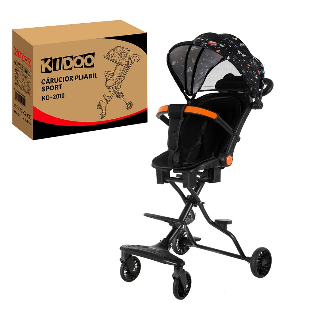 Cărucior Pliabil KIDOO KD-2010 – Compact, Ușor și Ideal pentru Călătorii, Copii 6–36 luni Imagine secundară a produsului