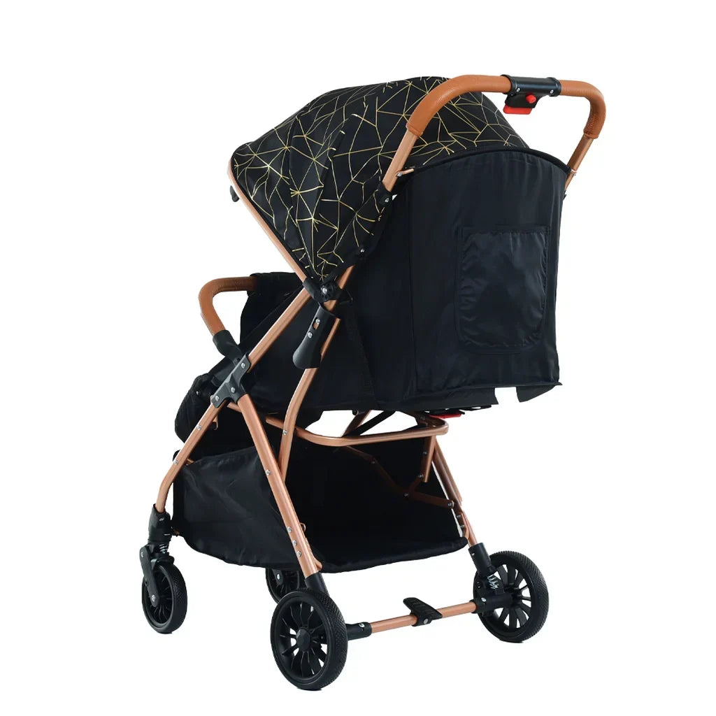 Cărucior pentru copii KIDDO 6607 pliabil, spătar reglabil, copertină mare, 0-36 luni, max. 22 kg