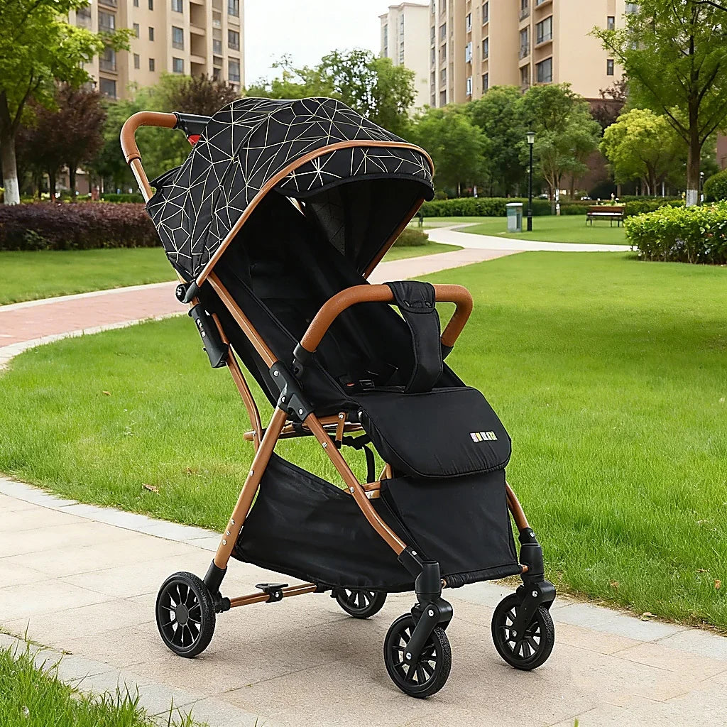 Cărucior pentru copii KIDDO 6607 pliabil, spătar reglabil, copertină mare, 0-36 luni, max. 22 kg